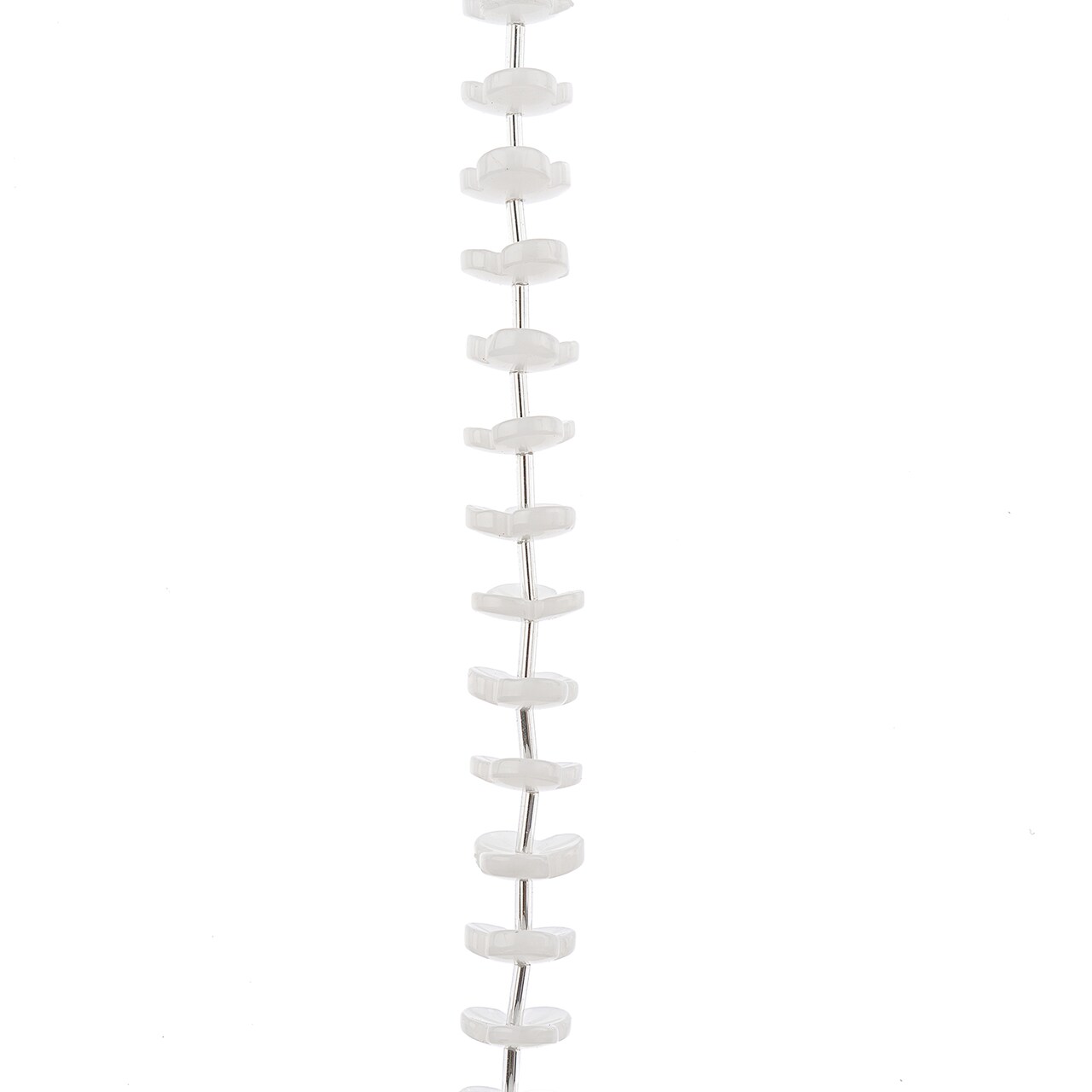 Crystal Lane DIY Glass Garden 13mm Opaque Small Flower Caps Bead Strand